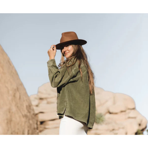 Will + Bear Calloway Tan Brown Widebrim Fedora main image 4